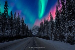 Northern Lights in Rockies
