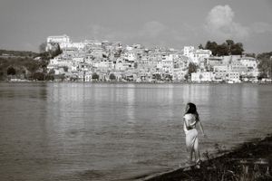 Bracciano Lake, with Anguillara (RM) in the background, April 2013