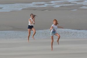 The sand is so hot