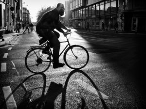The bearded cyclist