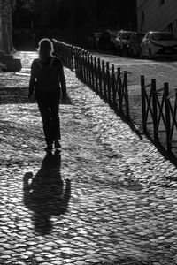 Cobbled walk