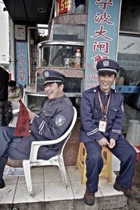 Guards at Tongchuan Lu