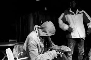 Roya valley (France)_Afer hours walking by night in the mountains, tchadian people find refuge in France in  Cédric Herrou's house.