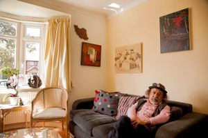 Iranian living room in London,Hadi Khorsandi, Artist,writer, comedian