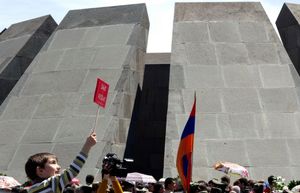 Armenia Yerevan, commemoration at the Genocide  Memorial © Bert Spiertz