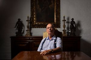 Antonio Ronaldo Rodrigues da Cunha , 80, in his dinning room. Three generation running the cattle business in the country, the Rodrigues da Cunha family is one of the most traditional Brazilian livestock farm workers in the country, and one of the first to bring cattle from India at the beginning of the 20th century.