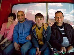 Armenia, travellers in a local bus            © Bert Spiertz