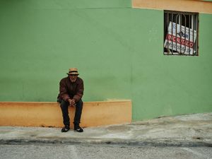 man in a hat