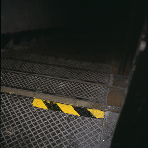 The steps where Jean Charles de Menezes was chased by armed police. Stockwell Tube station in London the day after the fatal shooting by police of Jean Charles de Menezes suspected of being a terrorist bomber later found to be a case of mistaken identity.