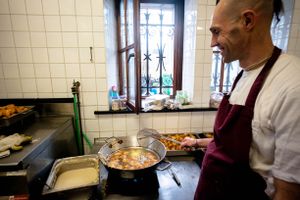 Radhadesh is famed for the quality of  its communal kitchen. During the festival, this kitchen produces three meals a day for almost 1500 people, all free of charge