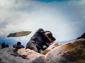 2015, french italian border is closed, several hundred people, survivors of Mediterranean, are stopped in there road for freedom.