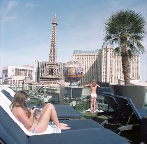 French Girls with Eiffel Tower, Las Vegas, Nevada, 2014