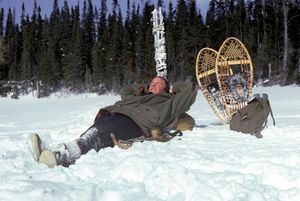 Self-portrait, Northern Quebec, 1975