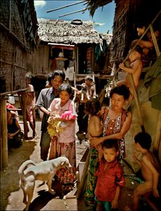 Family in the outskirts of Phnom Phen, Cambodia  2001