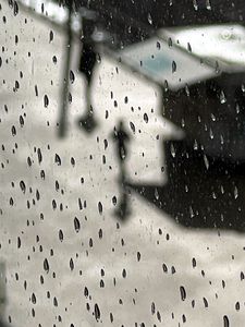 jogger in the rain