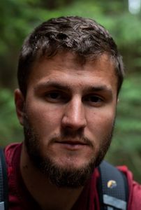 Luka on a Hiking Trail