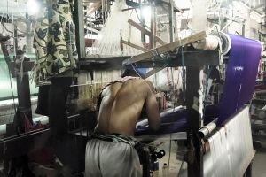 Indonesian traditional loom, Central Java.