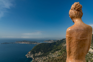 View from the exotic gardens of Eze village