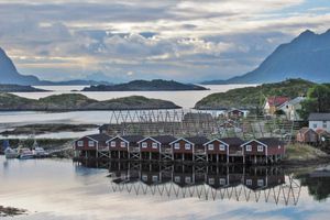 Rorbuer, iles Lofoten, Norvège