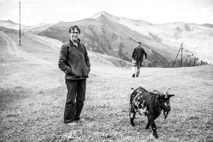 Dorli and her goat