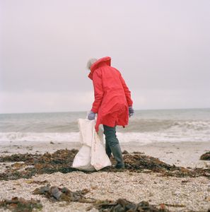 Collecting, Cornwall, UK