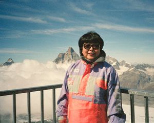 Maman devant le cervin