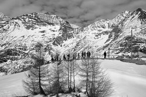 Radiography of a journey. Bernina Express from Tirano to St. Moritz