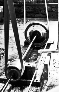 Two Floor Mounted Wheels with Belts-2