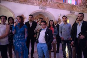 Guests of a wedding at “Gran Hotel La Sonrisa”, Sant’Antonio Abate, one of the most popular places for birthday parties and baptisms.