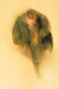 Man in Green Trench Coat, Grand Central Terminal, NYC, 2009