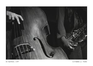 Double bass and tenor sax