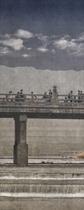 Clouds, River Flow and People