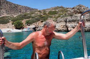 Stop at the remote bay..."burned by the sun and crucified?"