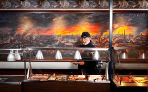 Ben Hawley, 54th Massachusetts, at Pickett’s Buffet, Gettysburg, PA, 2010.