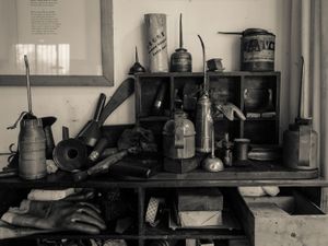 A corner in the atelier