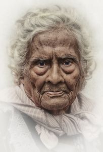 Circumspect Grandmother - Suchitoto, El Salvador