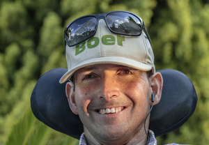 Julius van der wat is a quadriplegic Palsy.