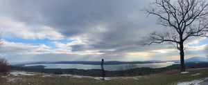 Ashokan Reservoir from Ohayo Mountain, Woodstock -- 9Hx16W, edition of 3, signed, titled, dated