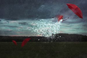 In spite of her protection, she prefers to disappear into thousands of butterflies