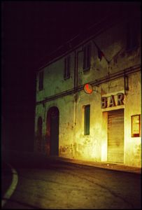 TUSCANY.  A SILENT AND SOLITARY CURVE IN THE DEEP,DEEP NIGHT....