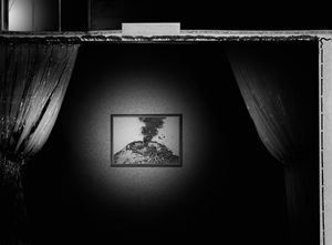 the idea of an exhibition, and again the volcano