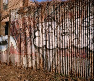 Fence With Graffiti