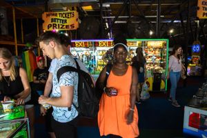 Game centre on the pier.