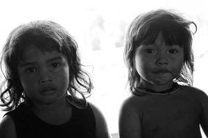 Indians in Amazon Forest