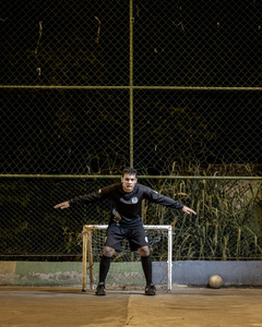 Michael Nascimento, "Santa Marta" goalkeeper