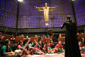 Concert at the Gedächtniskriche - church in Berlin, hommage to the victims of the attack of a truck on the 17th of december 2016.
