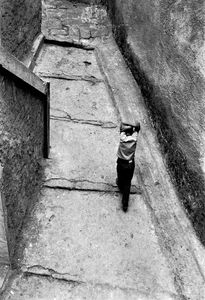 Boy walking, Ajaccio, Corsica, 1968