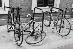 Bicycles parked in Soho, London | 01