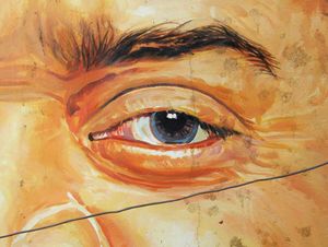 Eye-detail, Madurai, Tamil Nadu, 2010.