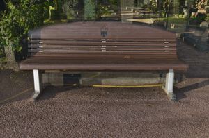 Three benches in a cemetery, Helsinki, 2011